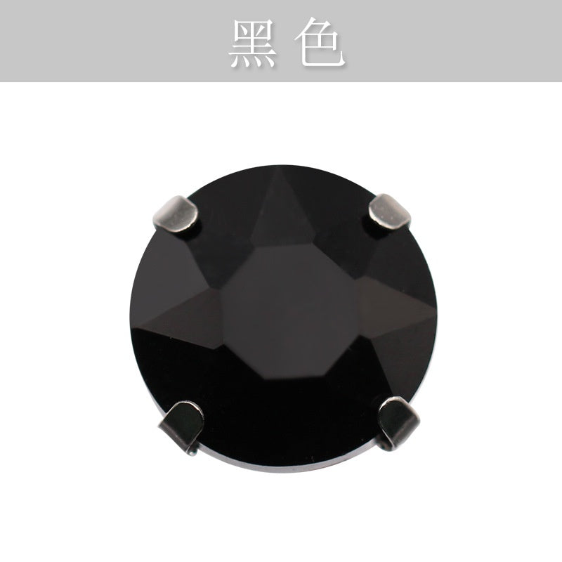 10mm Four-corner Gem Flower Claw Drill with Bottom Support Hand Stitched Drill Clothing Accessories Footwear Accessories