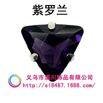 20pcs 18mm Triangle Hand Stitched Drill Glass Crystal Claw Drill Diy Wedding Dress Dress Shoe Size Accessories Material