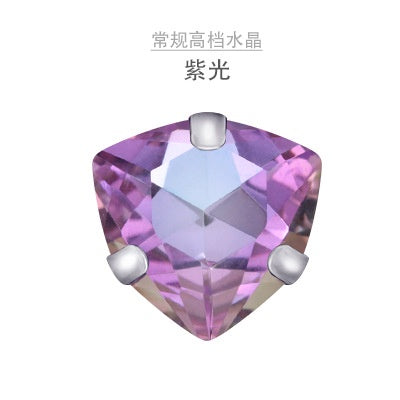 7mm 10pcs Fat Triangle Claw Drill Hand Stitched Glass Drill Crystal Drill Diy Clothing Wedding Accessories Clothing Accessories
