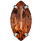 Horse Eyes Navette Shape 4*8mm 5*10mm Crystal Diamond Rhinestone with Silver Claw Clothing Accessories Rhinestones