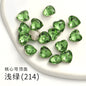 Fancy Heart Shape Pink Rose Shiny Ctystal DIY Jewelry Nail Art Cute Rhinestone