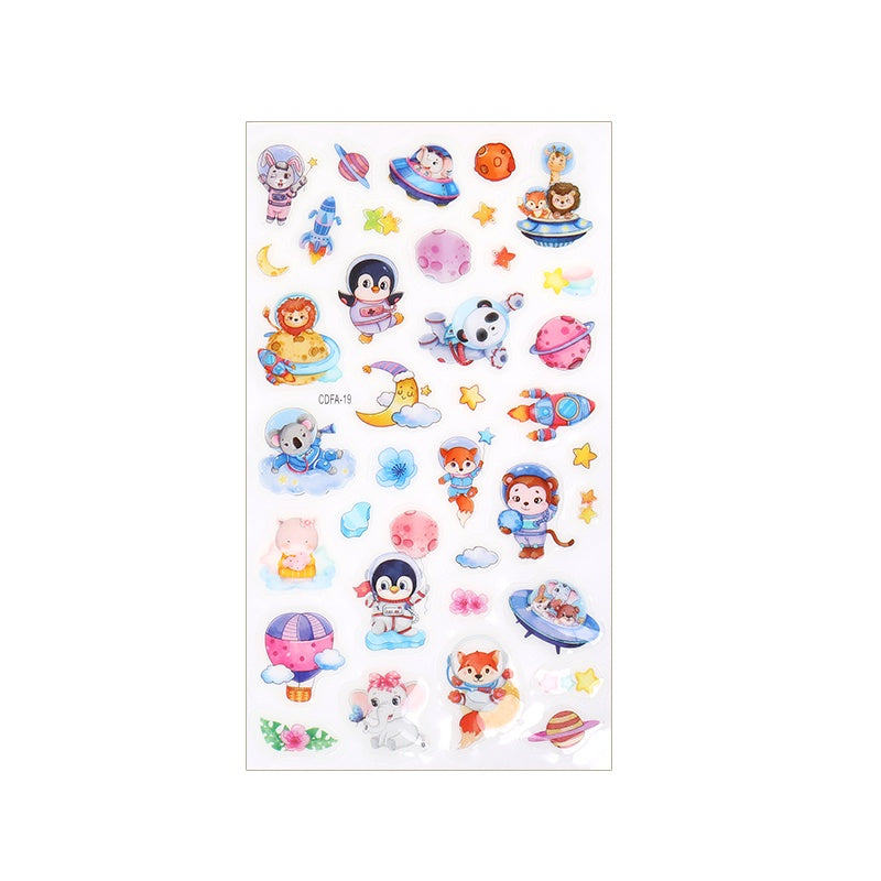 Children's Stickers Cartoon Animal Tattoo Stickers Waterproof Stickers Party Party Activity Gifts