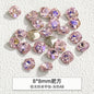 Korean Style Cute Design Tiny Crystal Nail Art Aurora Pink Color Diy Ornament Rhinestones