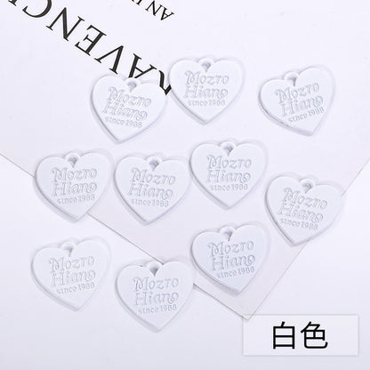 Color Spray Paint Candy English Love Listing DIY Jewelry Accessories Earrings Bracelet Pendant