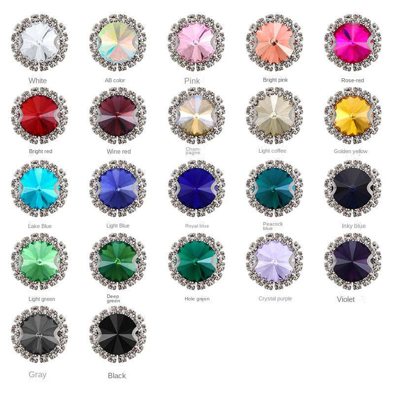 16mm Crystal Buckle Siege Crystal Diy Jewelry Clothing Accessories Handmade Accessories Materials
