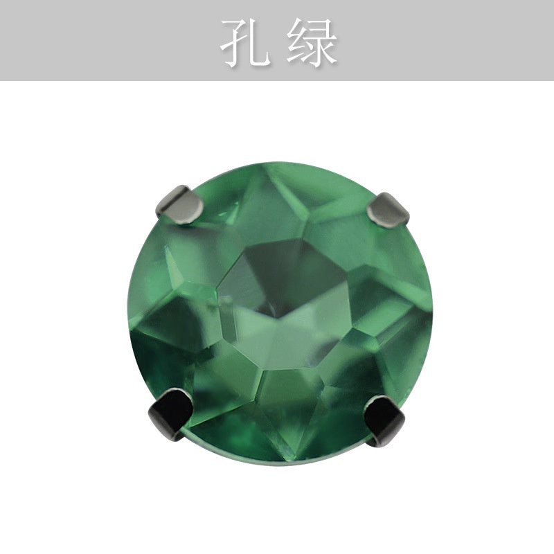 10mm Four-corner Gem Flower Claw Drill with Bottom Support Hand Stitched Drill Clothing Accessories Footwear Accessories