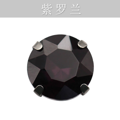 10mm Four-corner Gem Flower Claw Drill with Bottom Support Hand Stitched Drill Clothing Accessories Footwear Accessories