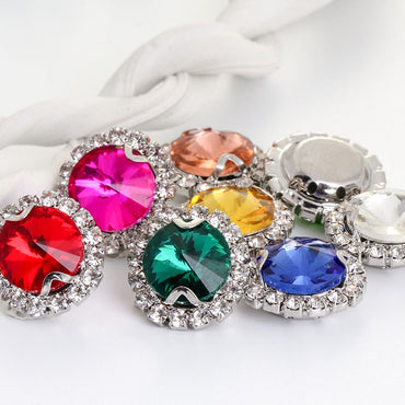 16mm Crystal Buckle Siege Crystal Diy Jewelry Clothing Accessories Handmade Accessories Materials
