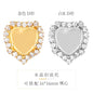 10PCS Crystal Buckle Gold Empty Bracket Glass Crystal Enclosing Edge Copper Claw Diy Accessories Clothing Accessories Shoe Materials