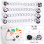 Crocs Chain Diy Accessories Stainless Steel Four Corner Claw Drill Chain Style Garden Shoes Shoe Buckle Decorative Buckle Accessories