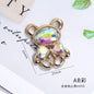 Cub's New New Color Crystal Violent Bear Zinc Alloy DIY Accessories Hair Accessories Mobile Phone Shell Jewelry