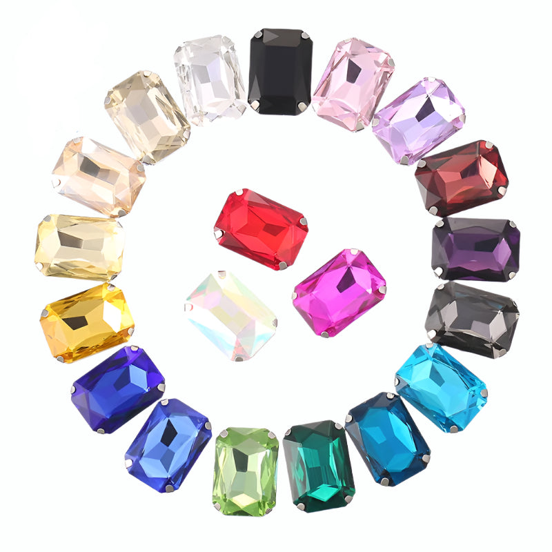 Rectangular Octagonal Claw Drill Rhinestone Claw Drill Hand Sewing Glass Drill Diy Accessories Clothing Accessories Accessories
