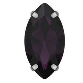 4*8/5*10mm Navette Shape Crystal Rhinestone with Silver Claw Clothing Accessories Rhinestones