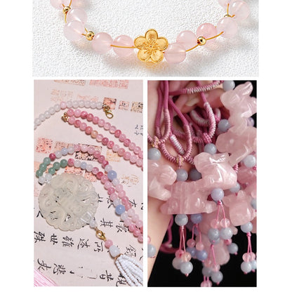 Colored Glass Crystal Beads Burst Beads Round Beads String Beads Crack Beads DIY Handmade Floral Beads Bracelet Material Accessories Accessories