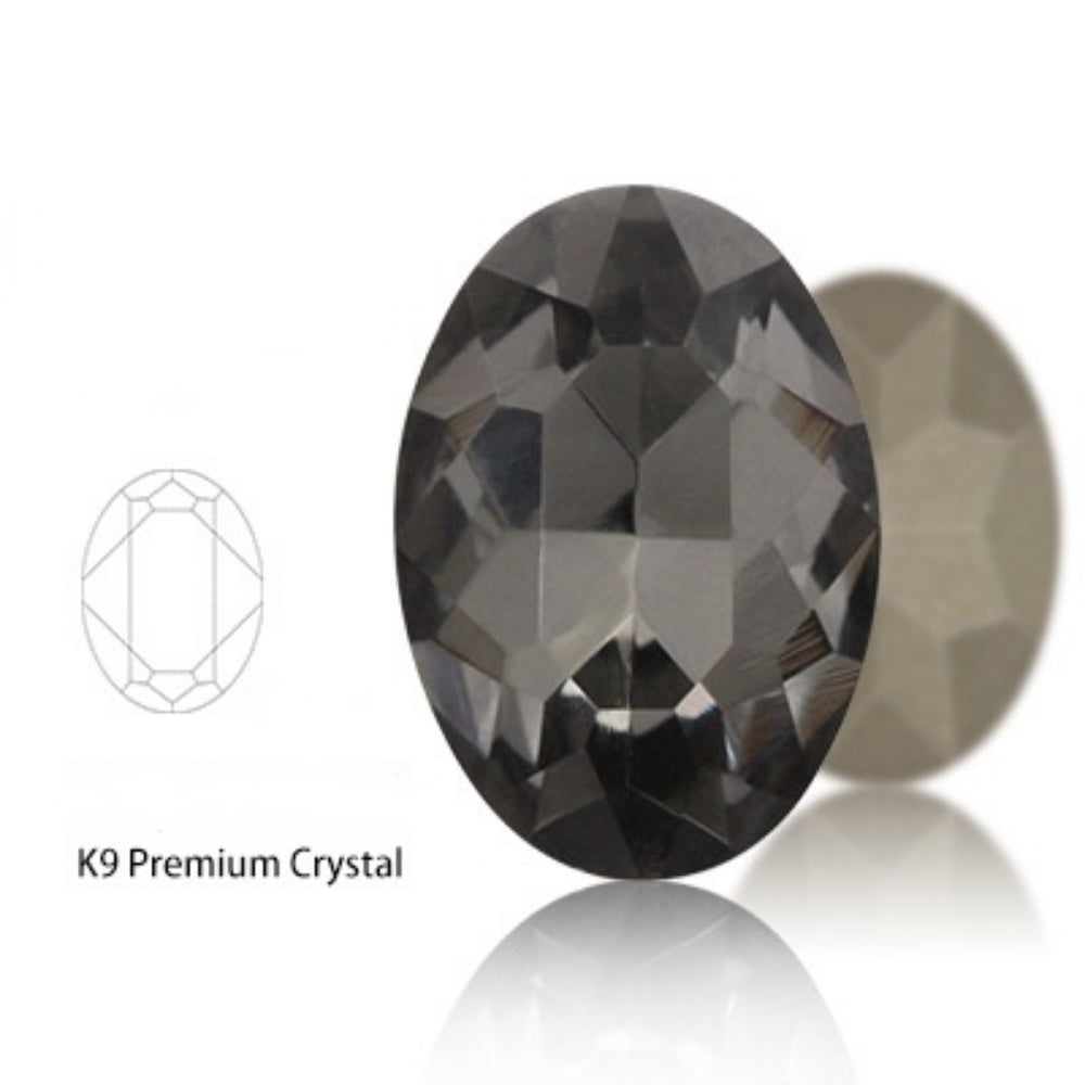 10*14/13*18mm K9 Quality Oval Crystal High Top Bottom Diamond Shiny Diy Clothing Jewelry Accessories