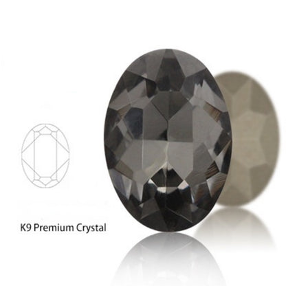 10*14/13*18mm K9 Quality Oval Crystal High Top Bottom Diamond Shiny Diy Clothing Jewelry Accessories