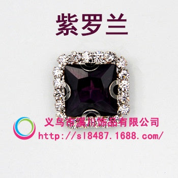 10pcs 8mm Fashion Buttons Sew on Crystal Rhinestone with Gold/Sliver Claw Crystal