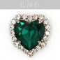 12mm 10pcs Heart Shape Crystal Rhinestone With Sliver/Gold Bottom For DIY Garment Clothing