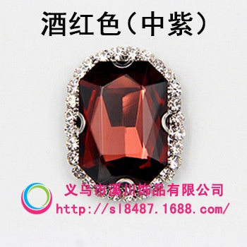 10pcs 8*10mm Octagon Shape  Crystal Rhinestone with Sliver/Gold Bottom Hand Sewn Rhinestone DIY  Phone Case Clothing Accessories Materials