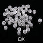 Diy Ear Ornament Accessories 10pcs Transparent Plastic Silicone Anti-slip Anti-fall Hamburger Ear Blocking Cap Ornament Material Accessories