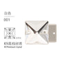 10pcs Flat Hand Stitched Crystal Square Flat Button Glass Double Hole Rhinestone
