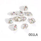 10*12mm Colored Eye Shape Crystall Diamond Charm Shiny Glass Rhinestone for Clothing Jewelry Making Accessories