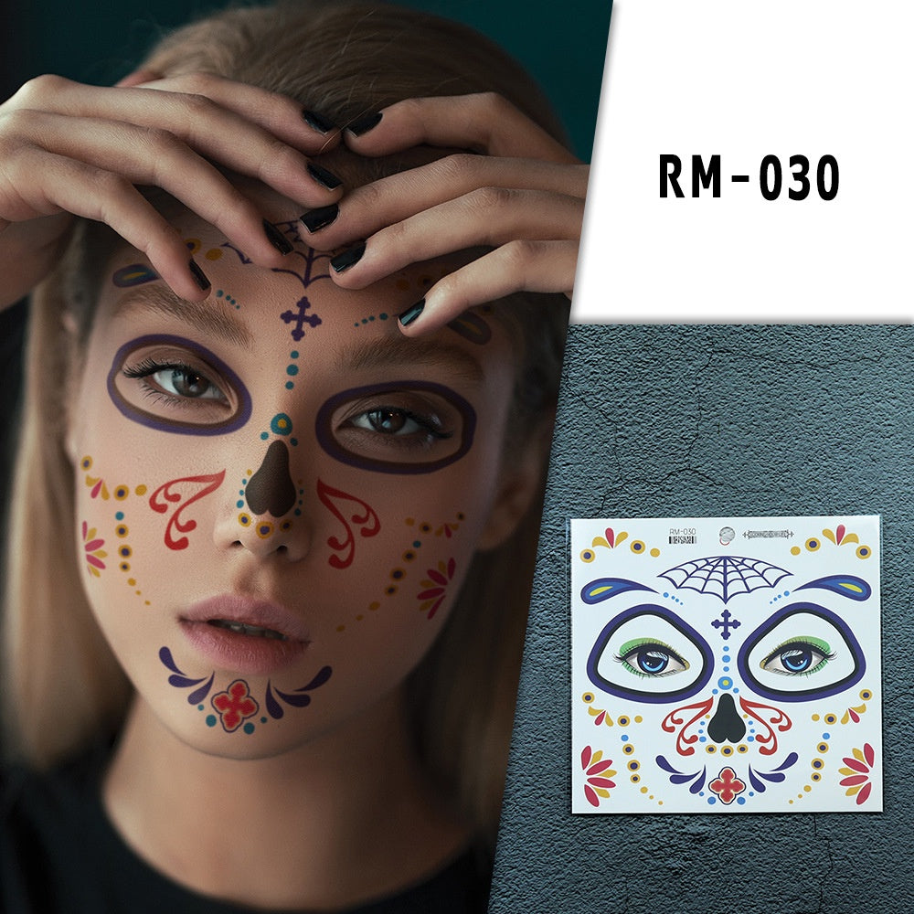 Halloween Clown Horror Mouth Tattoo Stickers, for Party Props Horror Cosplay Costume Makeup Props, for Halloween Masquerade Cosplay Party.