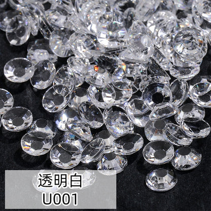 Gemstone filled 2/3/4/5/6mm Henna beads/Henna Gems/Rhinestone
