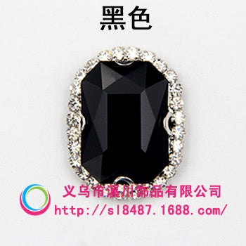 10pcs 8*10mm Octagon Shape  Crystal Rhinestone with Sliver/Gold Bottom Hand Sewn Rhinestone DIY  Phone Case Clothing Accessories Materials