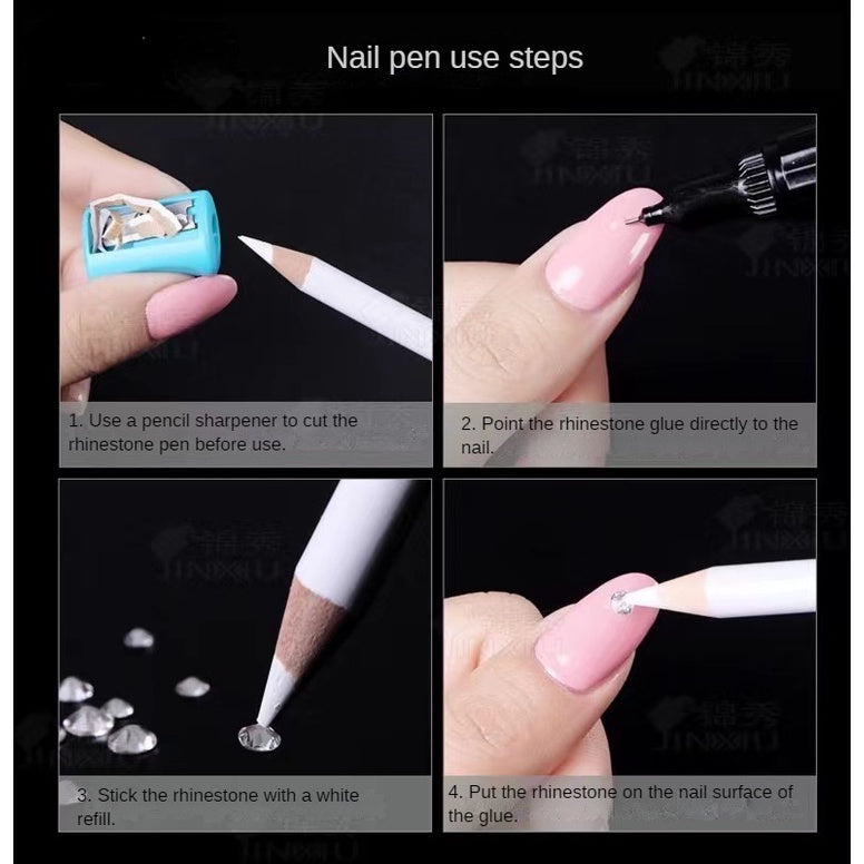 Nail Pen Stick Rhinestone Diy Point Rhinestone Tool Accessories Materials