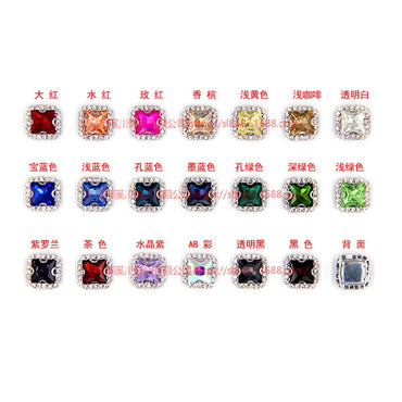 14mm 10PCS Large Size Crystal Sew on Crystal Rhinestone with Gold/Sliver Claw