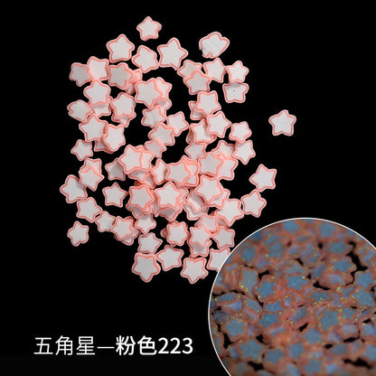 Glow-in-the-dark Polymer Clay Nail Patch Fluorescent Slice Nail Jewelry Plum Slice Diy Slime Filling Material