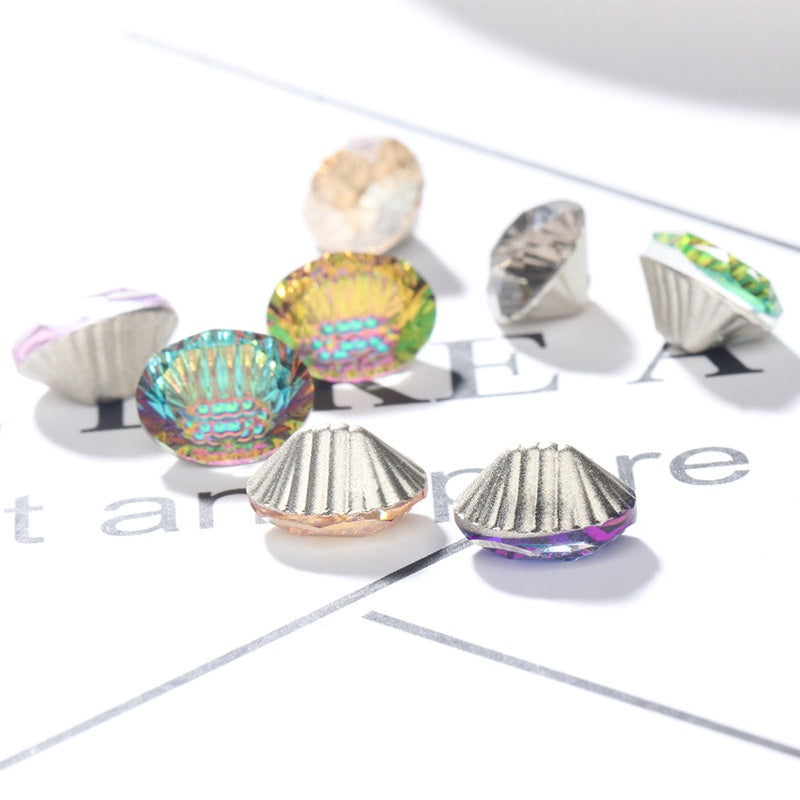Oval Rhinestone Nail Ornament Rhinestone Crystal Glass Nail ornament DIY decorative nail accessories