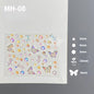 Butterfly Rhinestone Tear Eye Paste Pearl Glue Eyebrow Paste Eye Paste Forehead Face Paste Rhinestone Resin Gem Nail DIY