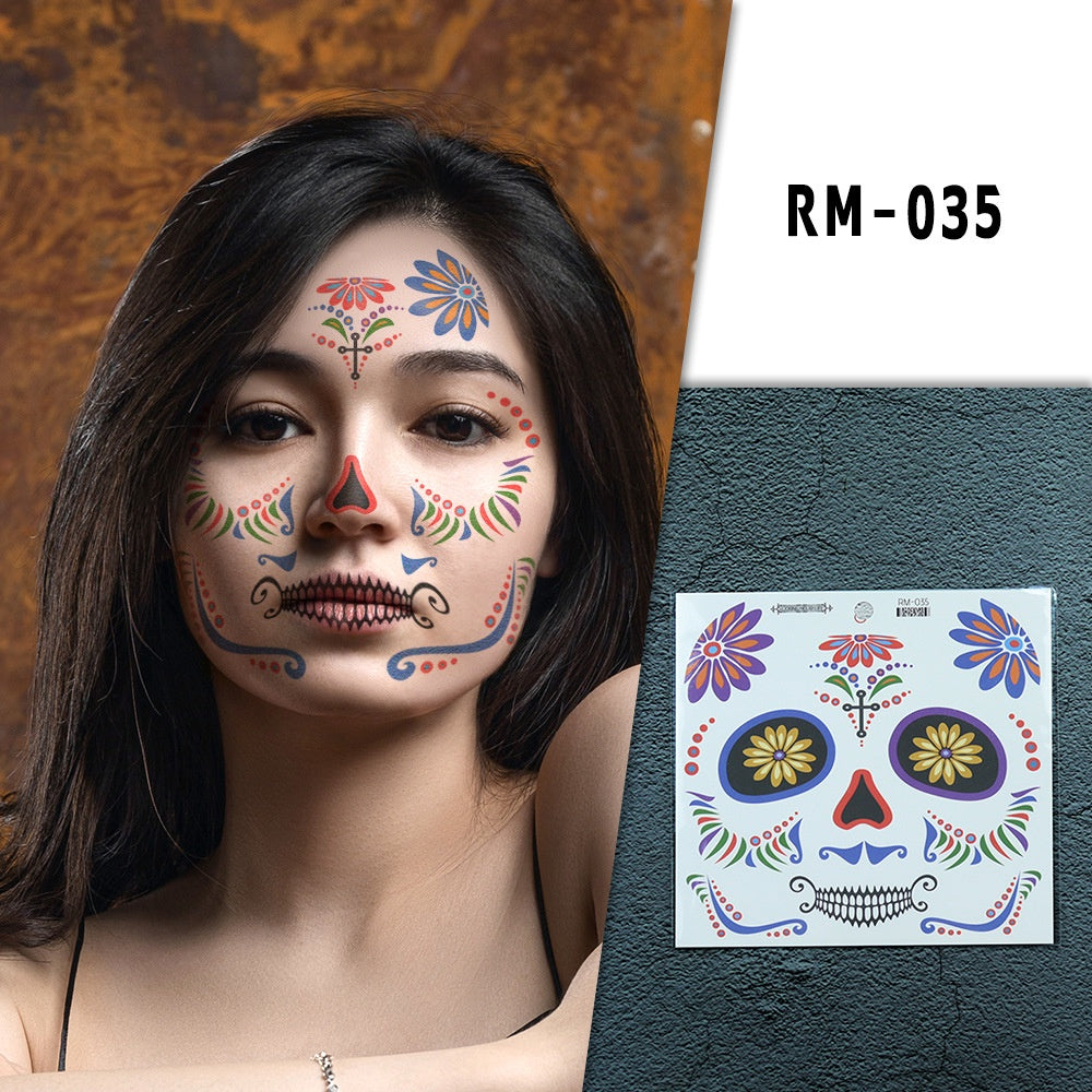 Halloween Clown Horror Mouth Tattoo Stickers, for Party Props Horror Cosplay Costume Makeup Props, for Halloween Masquerade Cosplay Party.