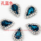 10pcs 5*8mm Sharp Drop Claw Rhinestone Sew on Crystal Rhinestone with Gold/Sliver Claw Crystal for Clothing Garment Diy Headdress Accessories