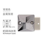 10pcs Flat Hand Stitched Crystal Square Flat Button Glass Double Hole Rhinestone