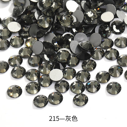 1440pcs/1.8mm Flat Round Nail Rhinestone DIY Phone Case Accessories Rhinestone Stick Crystal