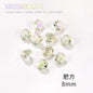 Nail Rhinestone 10pcs Glass Products Transparent Goose Down Yellow Series Crystal Mobile Phone Stick Rhinestone Diy Accessories
