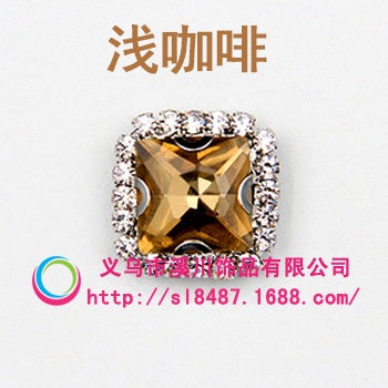 10pcs 8mm Fashion Buttons Sew on Crystal Rhinestone with Gold/Sliver Claw Crystal