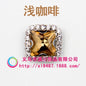 10pcs 8mm Fashion Buttons Sew on Crystal Rhinestone with Gold/Sliver Claw Crystal