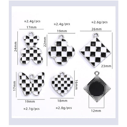 Crocs Diy Accessories Alloy Pearl Checker Series Garden Shoes Buckle Decorative Buckle