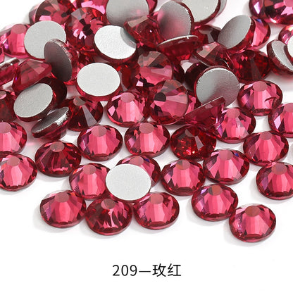 1440pcs/1.8mm Flat Round Nail Rhinestone DIY Phone Case Accessories Rhinestone Stick Crystal