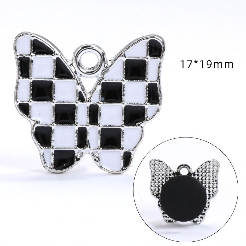 Crocs Diy Accessories Alloy Pearl Checker Series Garden Shoes Buckle Decorative Buckle