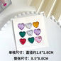 Heart Sticker Princess 3D Love Crystal Gem Sticker DIY Cup Sticker Makeup Gadget Beauty Sticker with Adhesive