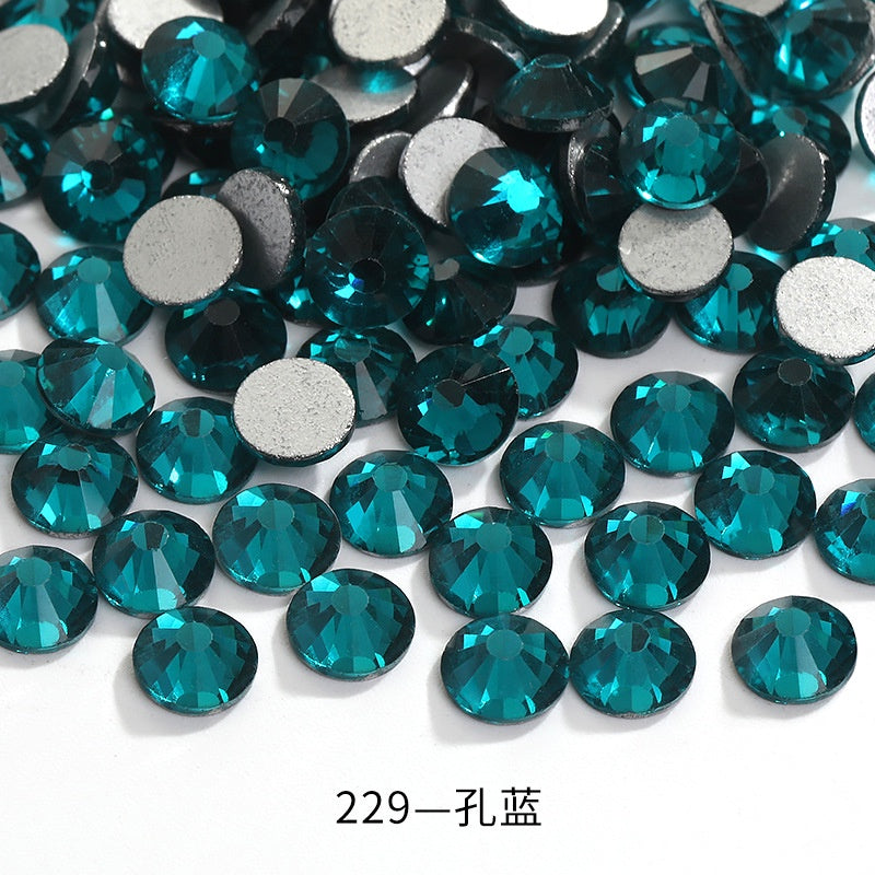 1440pcs/2.5mm Flat Round Nail Rhinestone DIY Phone Case Accessories Rhinestone Stick Crystal