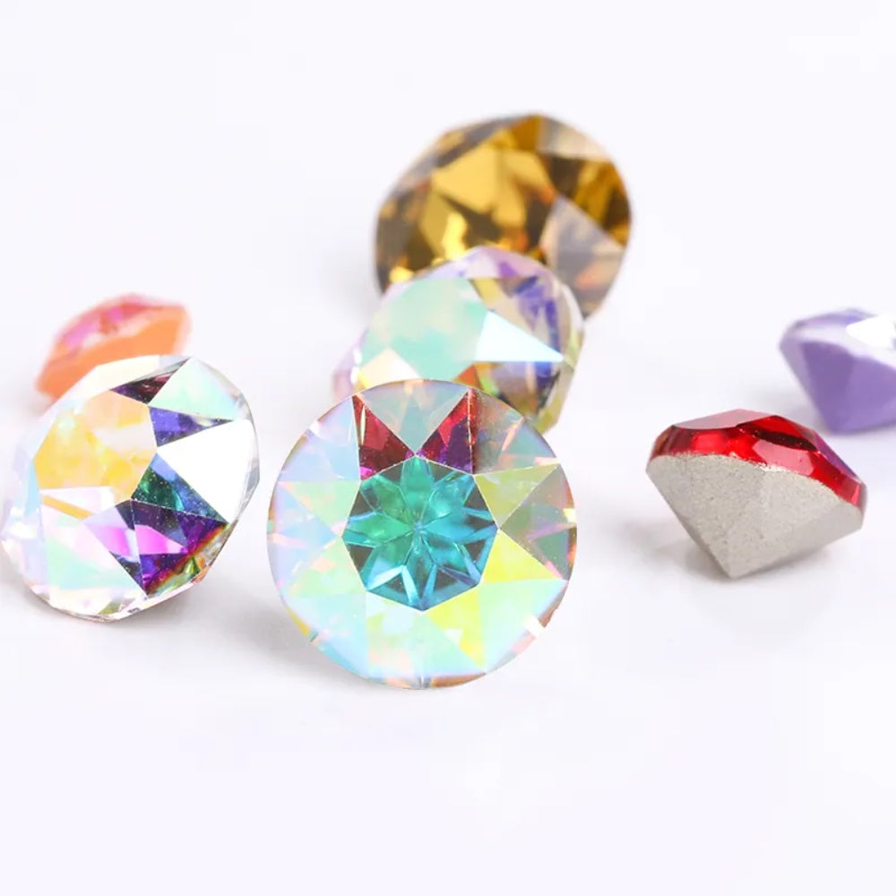 K9 Glass Crystal 4mm/5mm/6mm 10PCS Nail Art Rhinestone Crystal Diamond for Clothing Jewelry Making