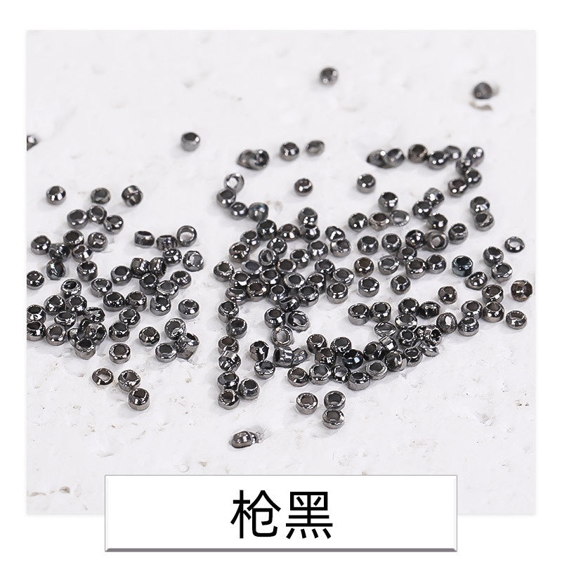 500pcs Environment-friendly Nickel-free Positioning Bead Partition Bead Fixed Bead Tube Bead String Bead Loose Bead DIY Jewelry Accessories Material