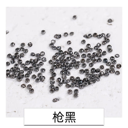 500pcs Environment-friendly Nickel-free Positioning Bead Partition Bead Fixed Bead Tube Bead String Bead Loose Bead DIY Jewelry Accessories Material