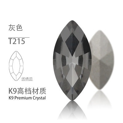 5*10mm/10pcs K9 Horse Eye Pointed Bottom Rhinestone Unusual Type Special Rhinestone Diy Ornament Accessories Pointed Bottom Rhinestone Nail Paste Rhinestone Decorative Accessories